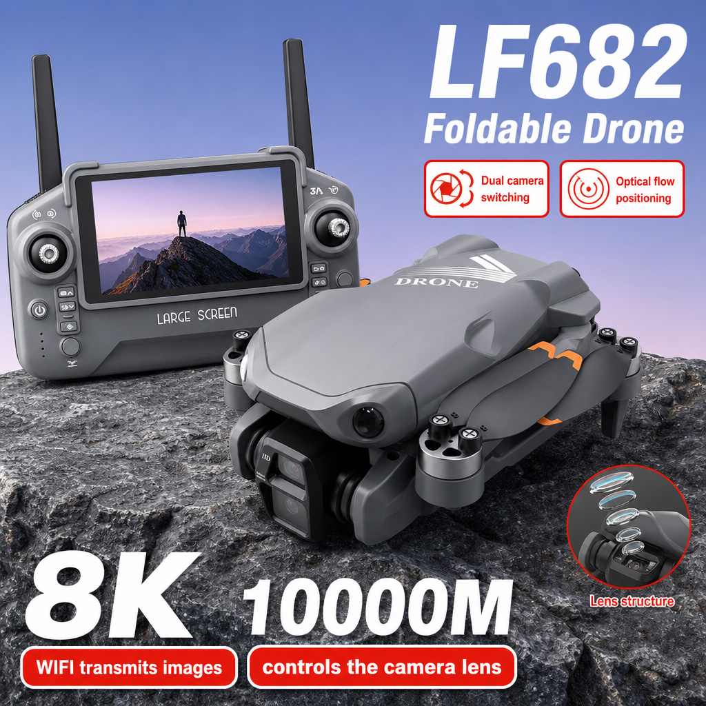 Drone Mapping - Drone Aéreo LF682 com Câmeras Duplas