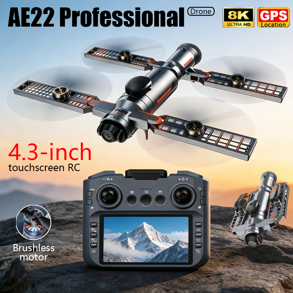Drone Surveying - Drone Dobrável AE22 PRO MAX Atualizado,