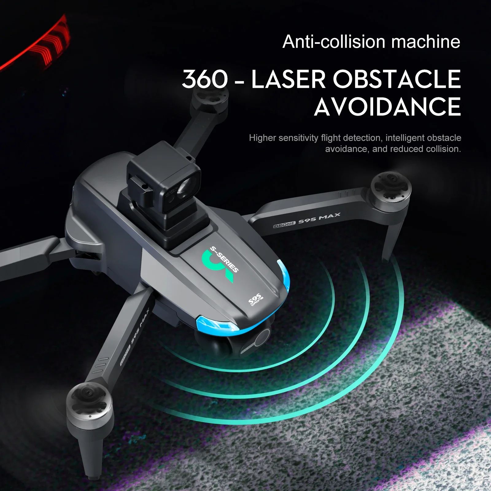 Novo s9s max mini drone 4k 2 e - Drone Video Production avaliação e preço