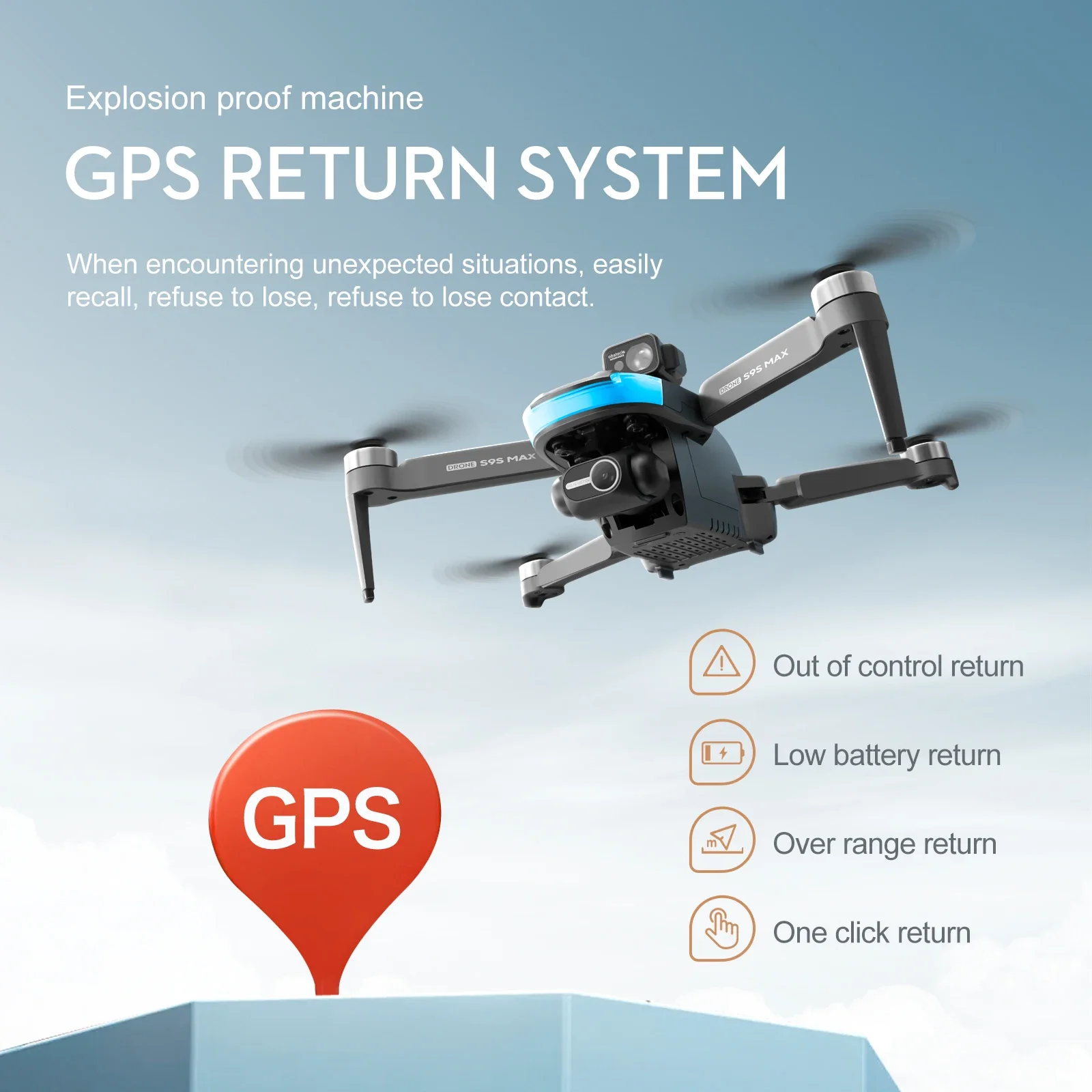 Novo s9s max mini drone 4k 2 e - Drone Video Production avaliação e preço