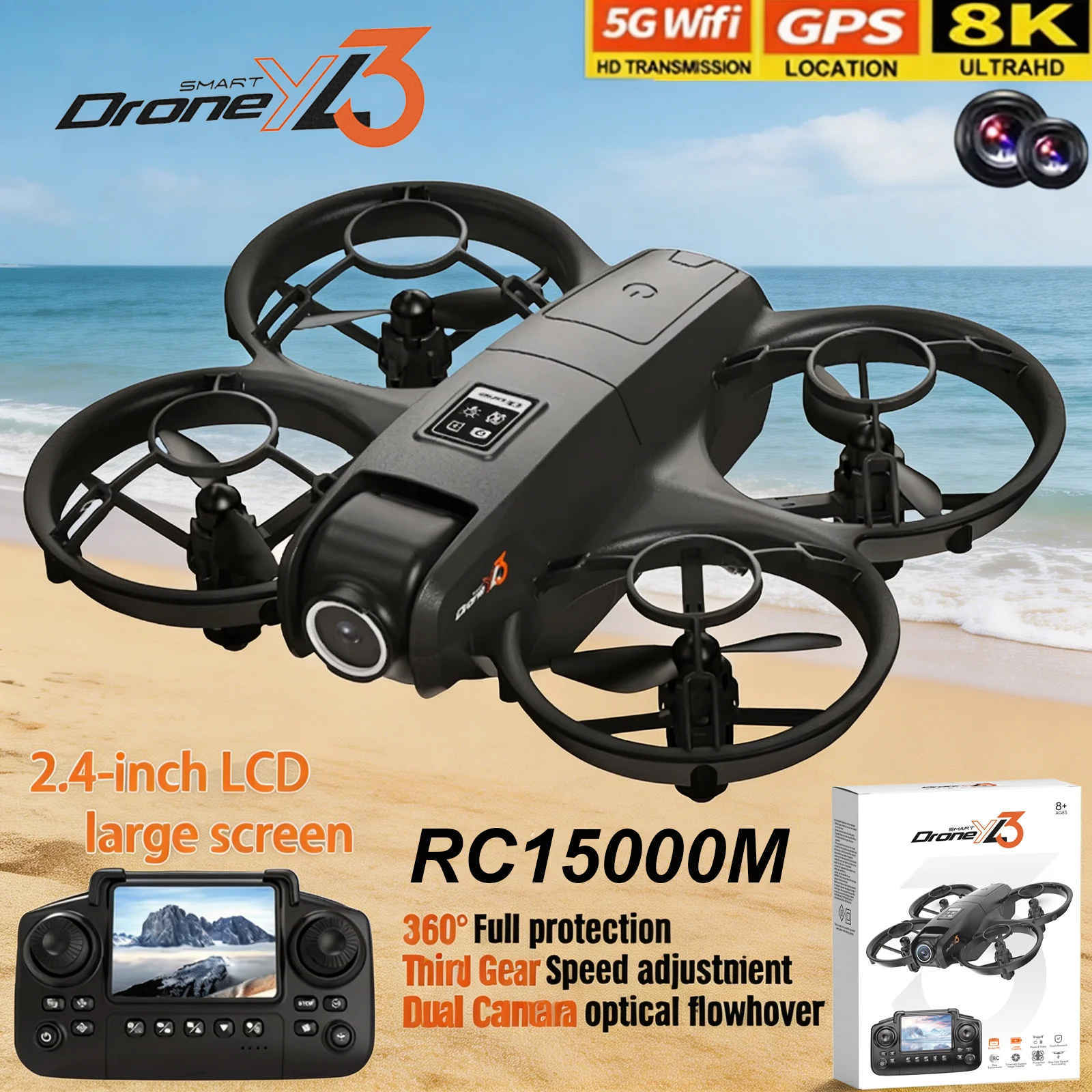 Novo Drone RC YL3 8K 1080P com - Drone Surveying avaliação e preço
