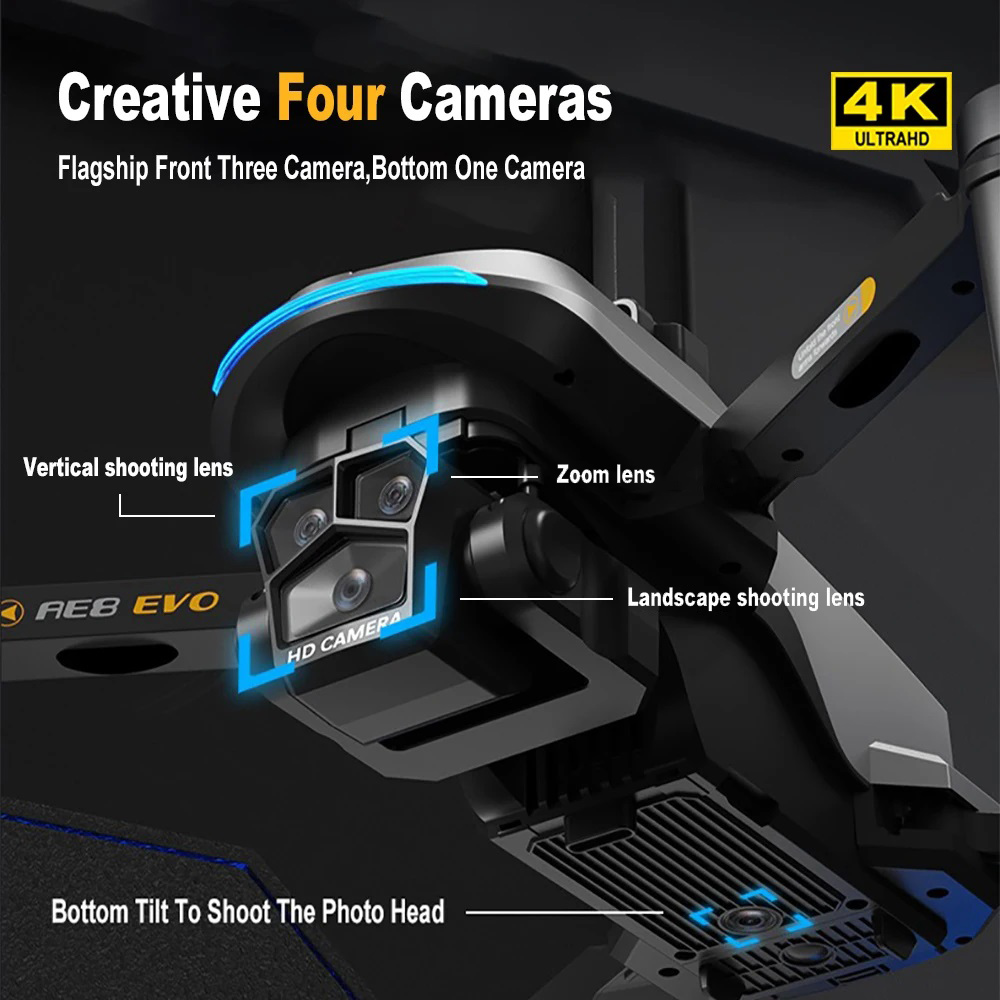 Drone AE8 EVO GPS 8K Profissio - Drone Multispectral avaliação e preço
